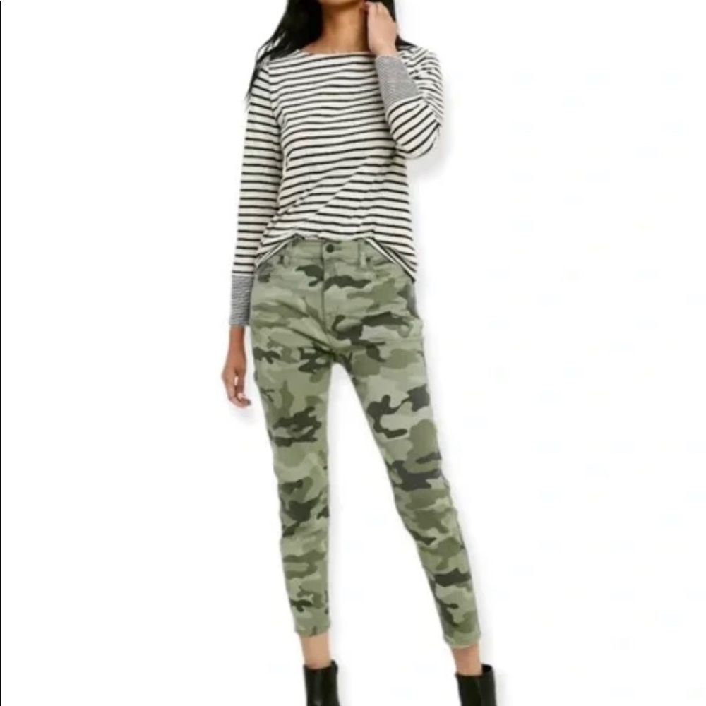 NILI LOTAN for TARGET Women's Camo Print High-Rise Ankle Skinny Jeans